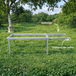 Rallonge aluminium 1200 mm pour support de ruche | QUATUB